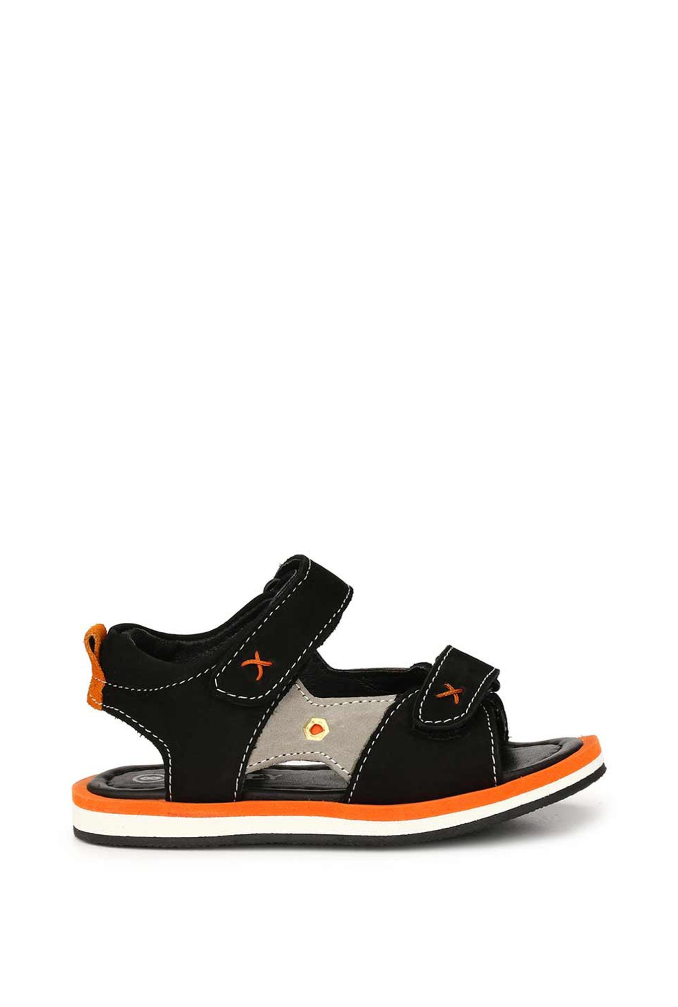 Tuskey Kids Black Ankle Strap Sandals