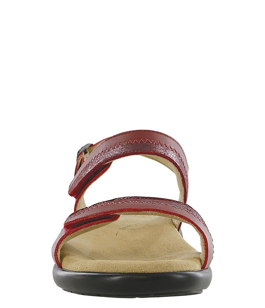 SAS Nudu Two-Toned Leather Heel Strap Sandals