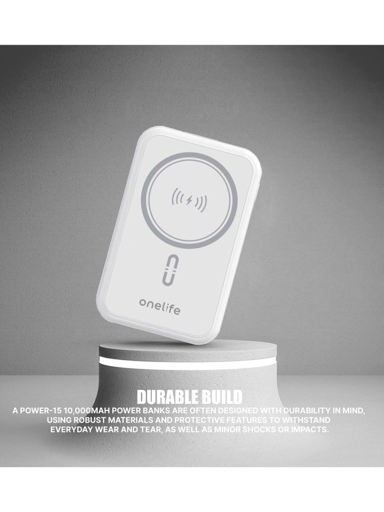 Onelife Power 15, 15W Magnetic Magsafe Wireless (White)
