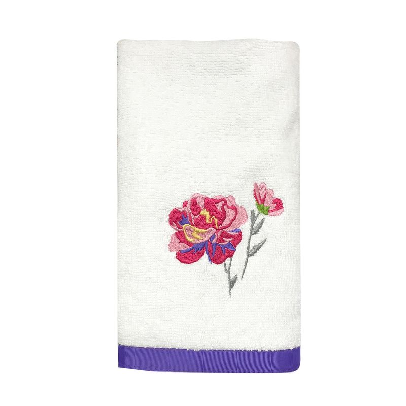 3pc Garden Fall Towel Set White - Allure Home Creation