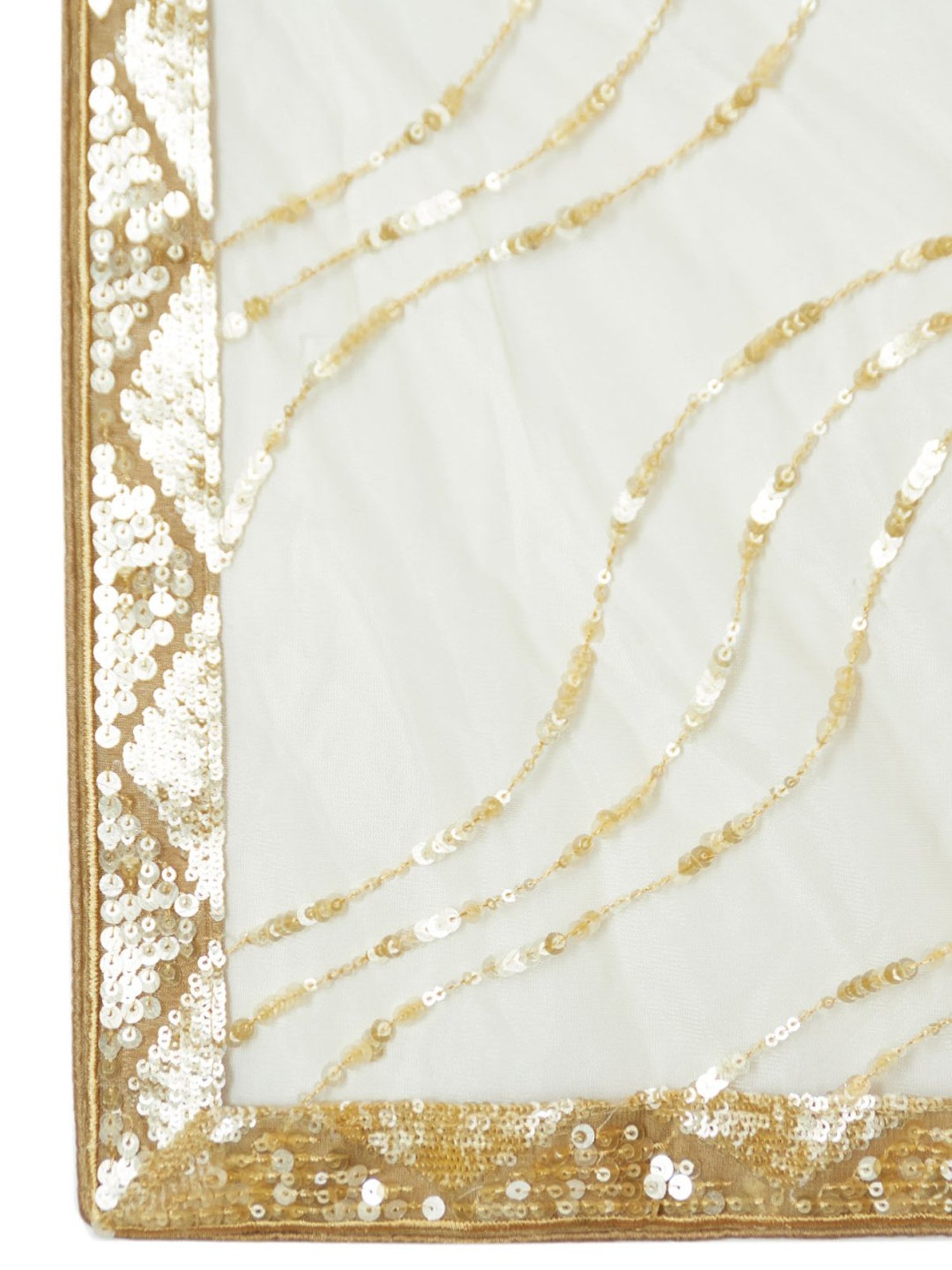 Silk Land Beige & Blue Woven Pattern Semi Stitched Lehenga Choli Set With Duppata