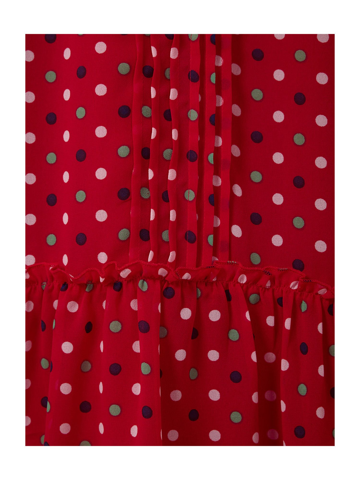 Cub McPaws Kids Red Printed  Dress