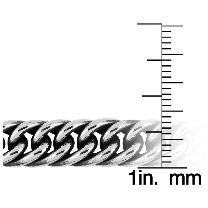 Men's Crucible Stainless Steel Antiqued Cuban Link Chain