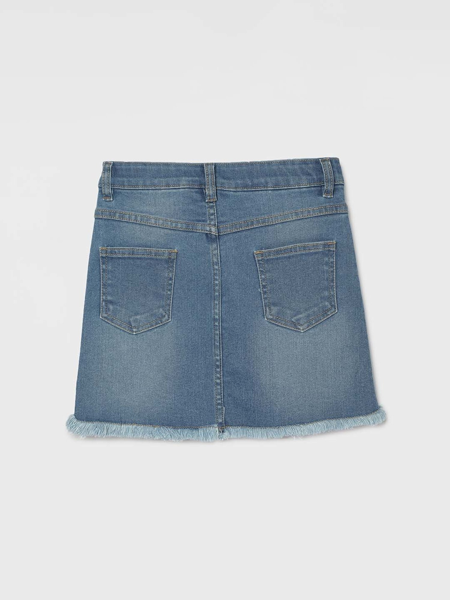 Fame Forever by Lifestyle Kids Blue Cotton Embellished Skirt