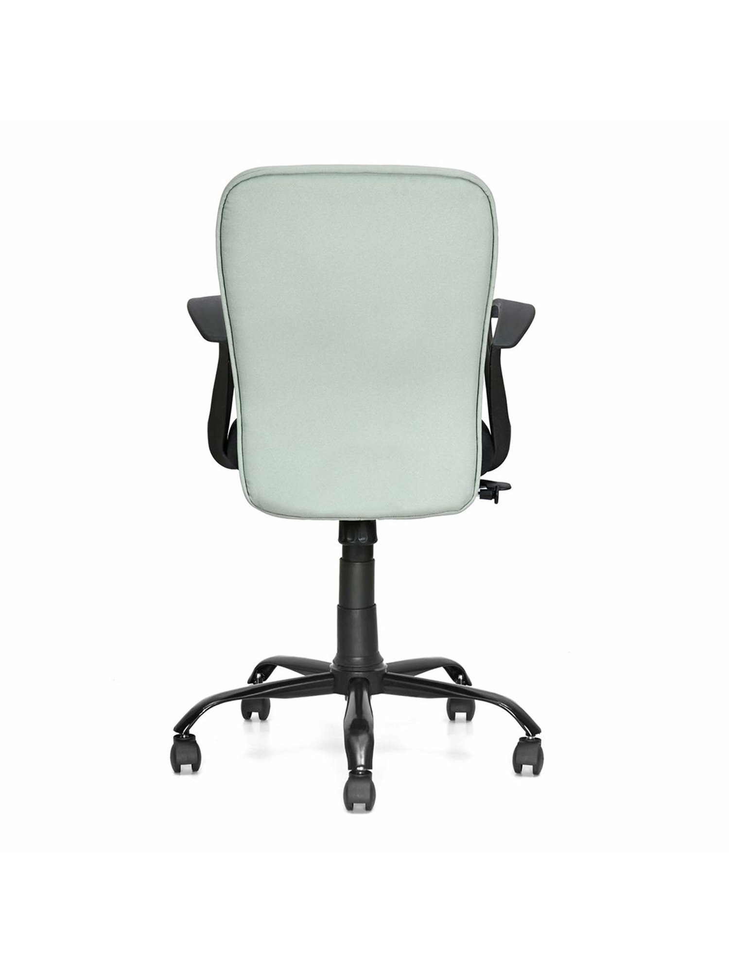 Nilkamal Lusaka Grey & Black Fabric Ergonomic Mid Back Office Chair with Height Adjustable