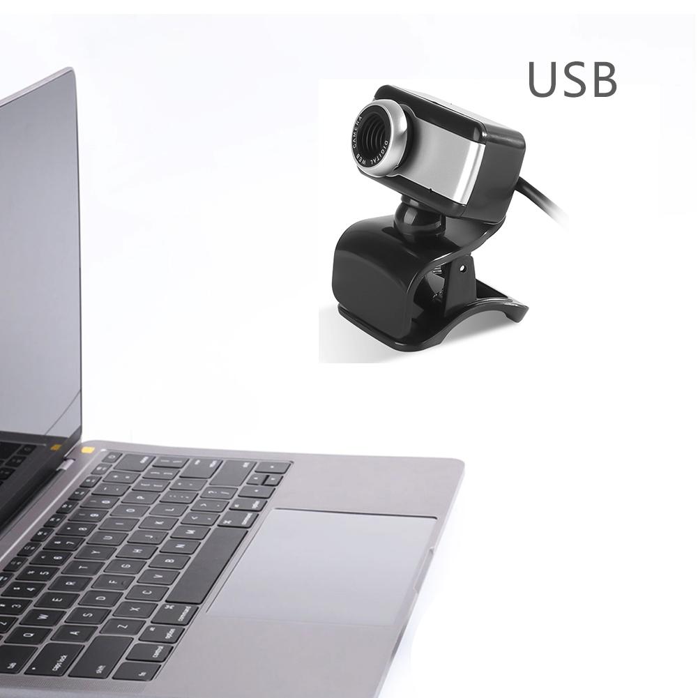 USB Webcam Rotate Camera HD WebCam With Microphone Clip for PC Laptop Notebook Computer