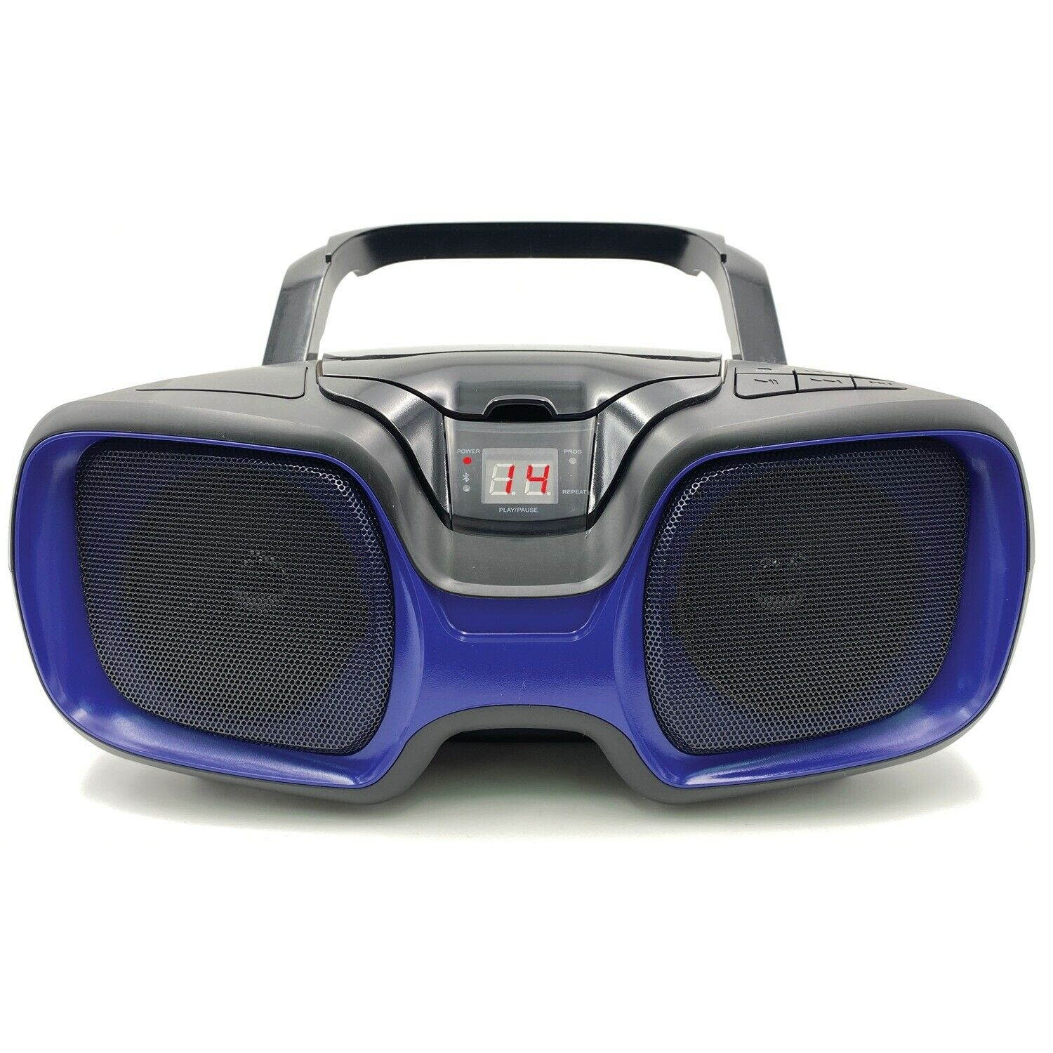 Sylvania SRCD1037BT-BLACK/BLUE Bluetooth Portable CD AM/FM Radio Boombox