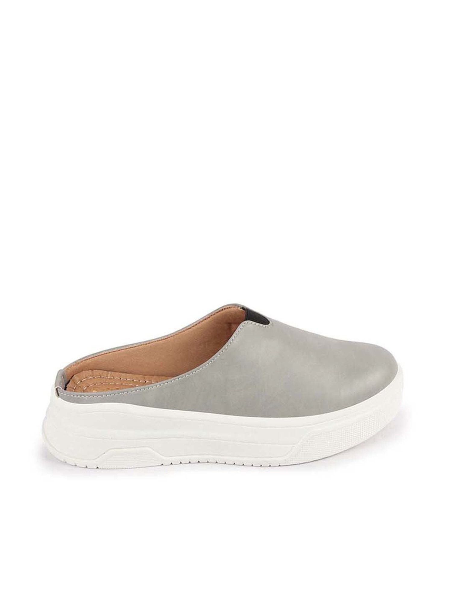 Fausto Women's Grey Mule Shoes