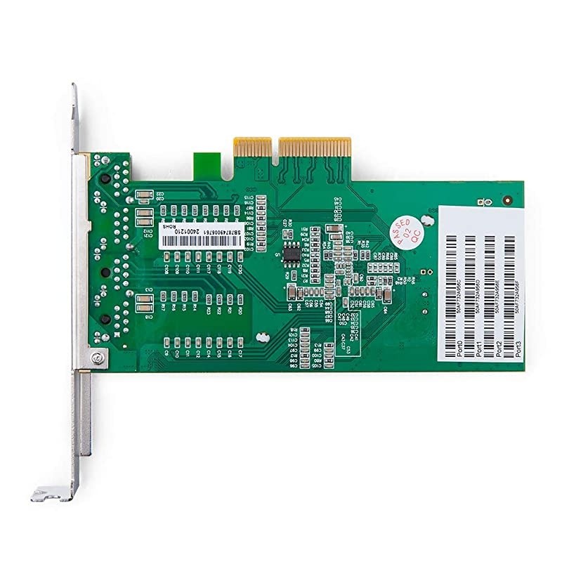 Gigabit Ethernet Converged Network Adapter NIC with Intel 350 Chip Quad Copper RJ45 Ports PCI Express 21 X4 Compare to Intel I350T4