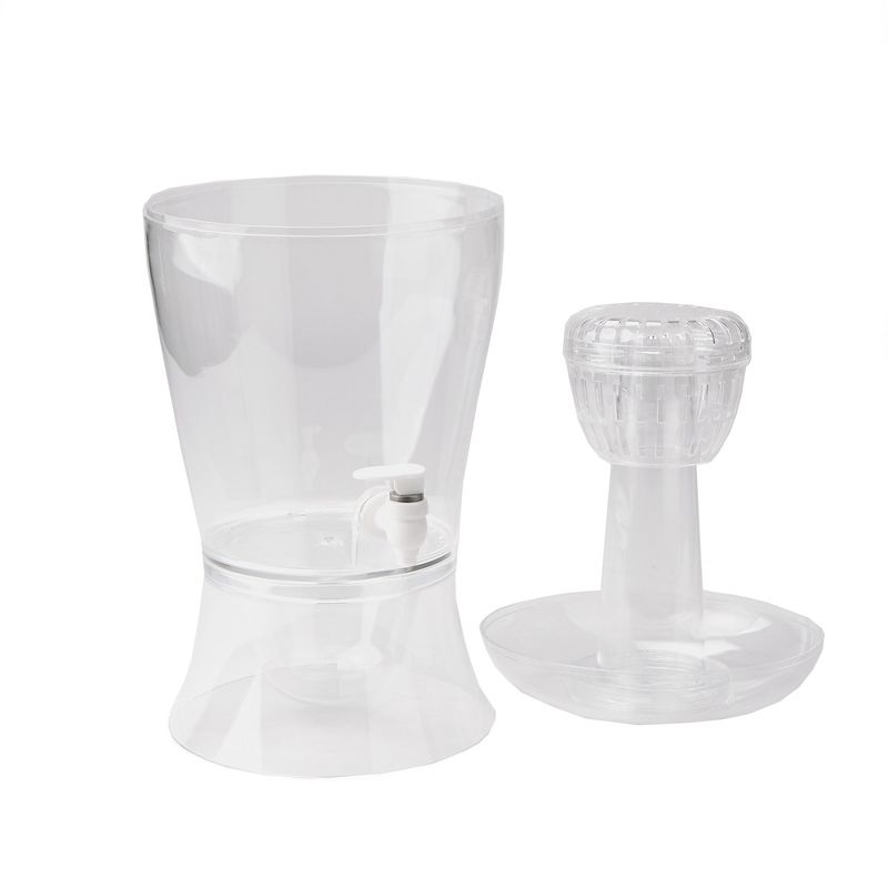 Mind Reader 1 Gallon Fruit Infuser Beverage Drink Dispenser with Spigotand Ice Bucket Bottom