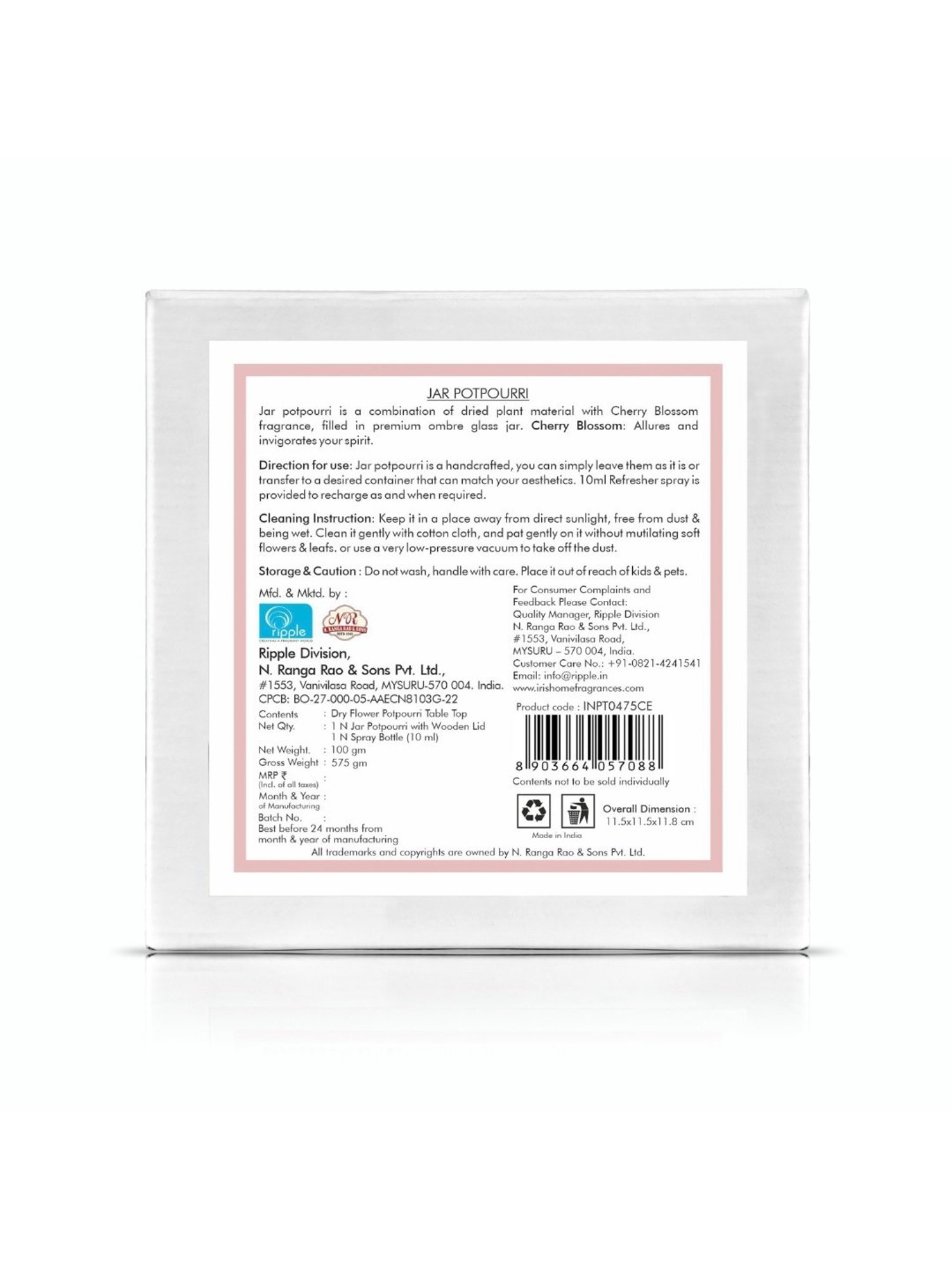 Fabindia Home Yavana Brown Ceramic Incense Holder