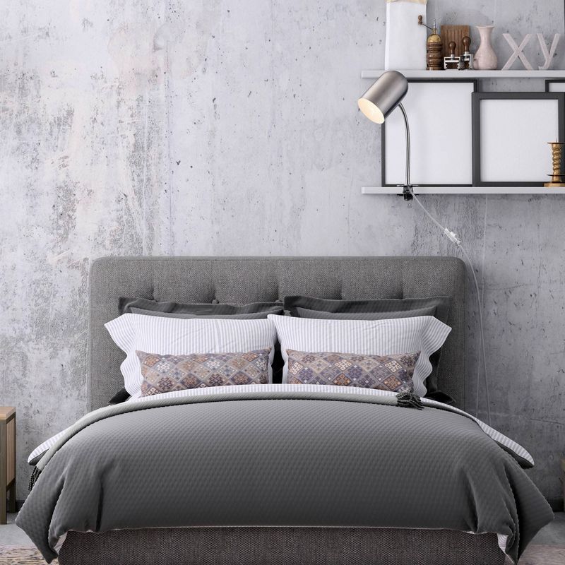 15" Carter Clip Arm Adjustable Gooseneck Table Lamp Brushed Nickel - Globe Electric