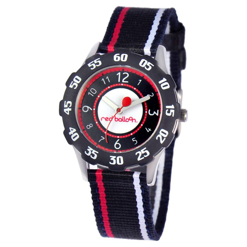 Boys' Red Balloon Sporty Stainless Steel with Bezel Watch - Black