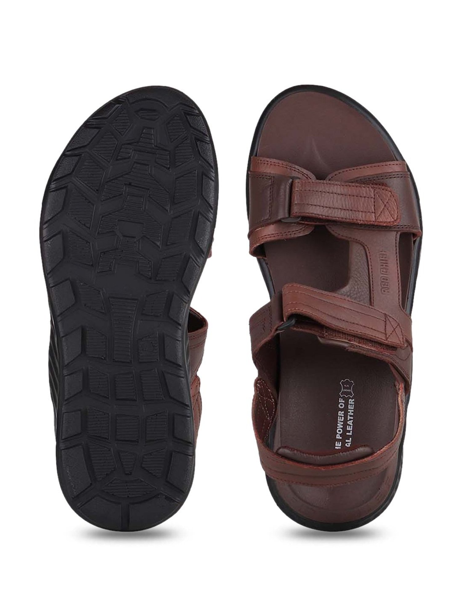 Red Chief Men's Brown Back Strap Sandals