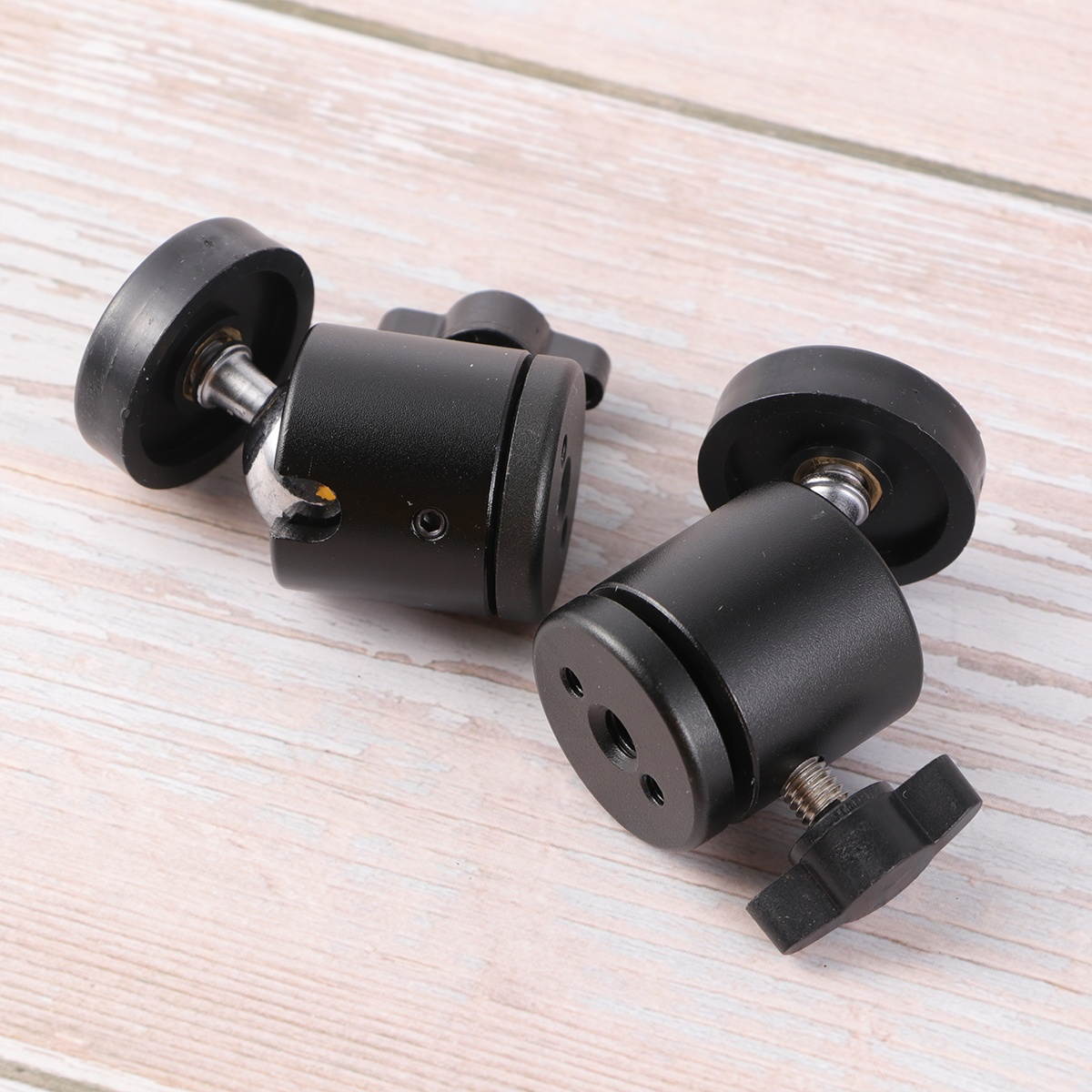 2 Pcs 360 Degrees Mini Tripod Head Tripod Ball Head 1/4" Threaded Camera Tripod Holder