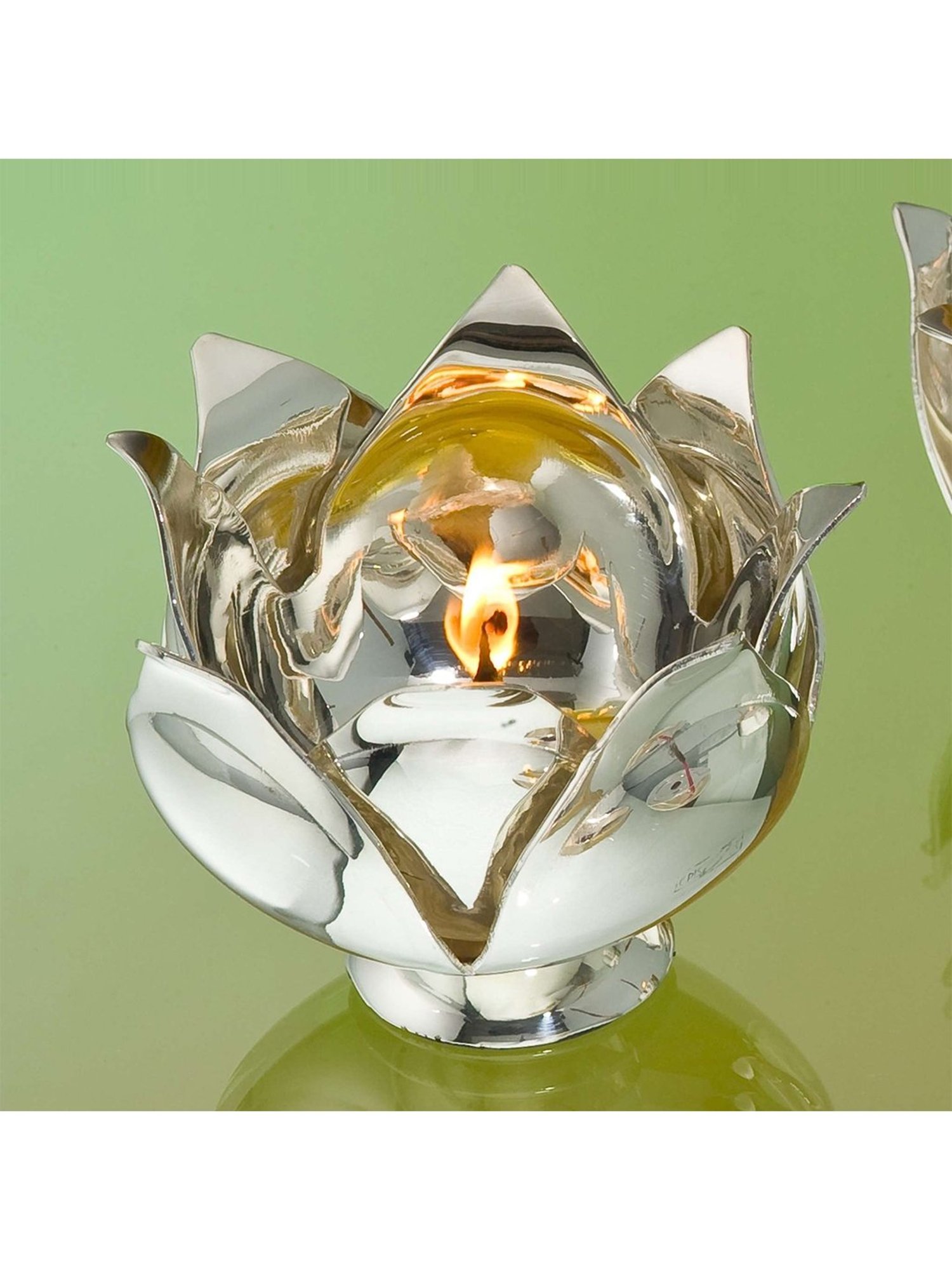 Episode Silver Plated Diya Lotus