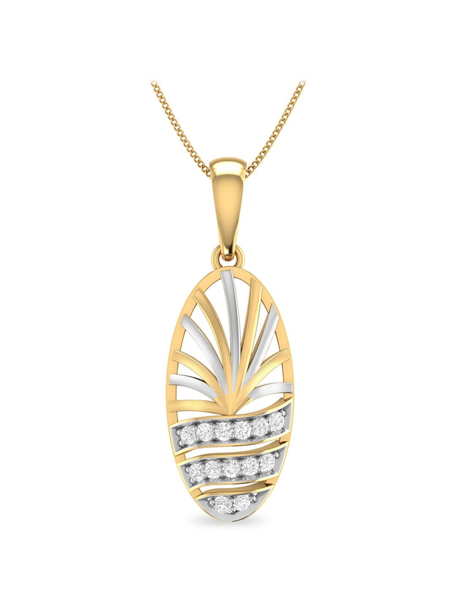 PC Jeweller Darry 18k Gold Pendant without Chain for Women