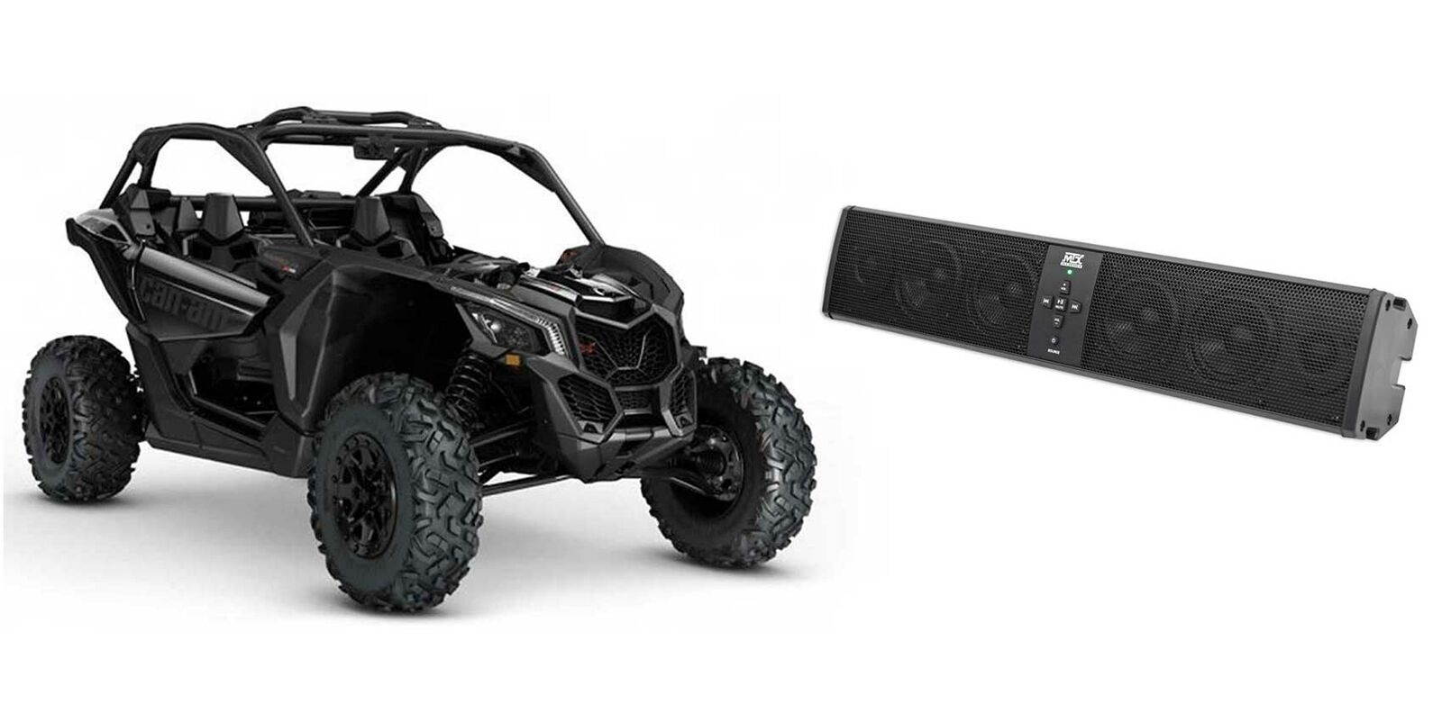 MUD6SPBT Six-Speaker Bluetooth Soundbar Rollbar System For Can-Am Maverick