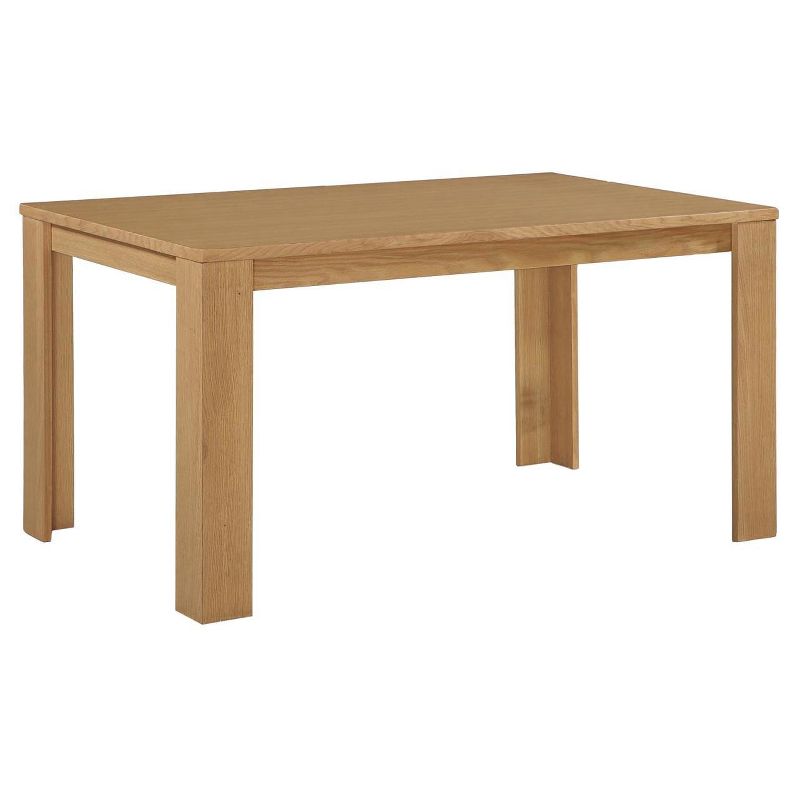 Weston Block Leg Wood Dining Table Wheat - Dorel Living