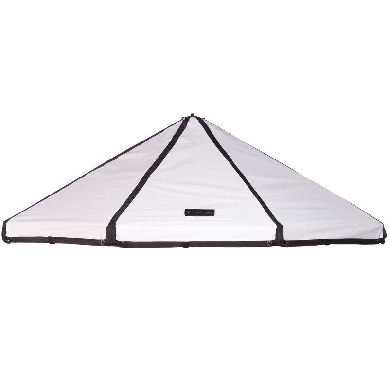 Advantek Pet 23207 5 Foot Outdoor Dog Gazebo Replacement Reversible Canopy Cover Tarp Umbrella Shade Top, Brown/White