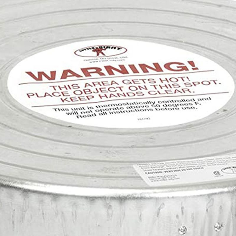 Little Giant 110 Watt Electric Galvanized Steel Outdoor Water Heater Base with Fully Enclosed Bottom for Unheated Chicken Coops and Barns