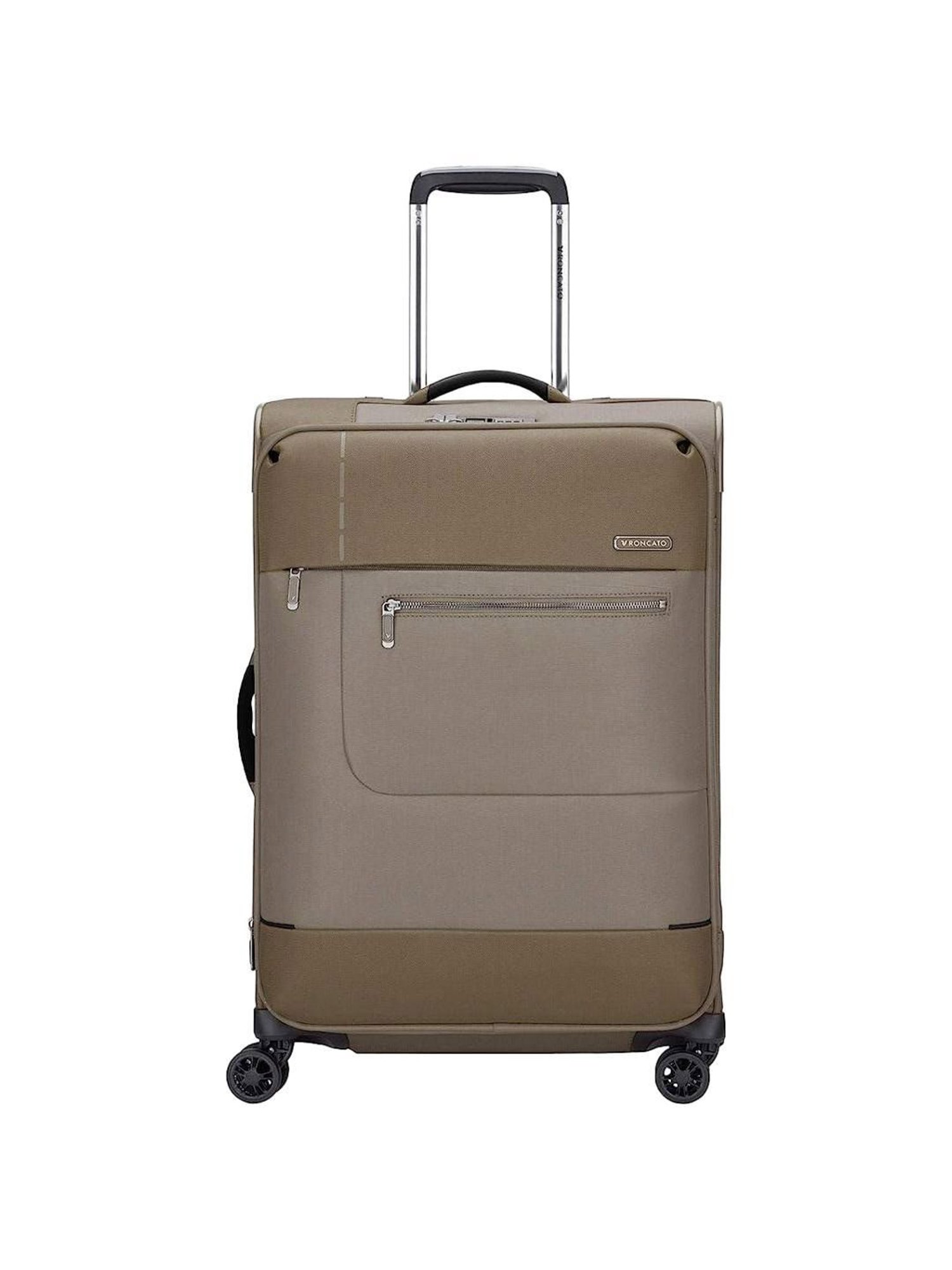 Roncato Sidetrack Ecru Solid Soft Medium Trolley Bag -26 cm