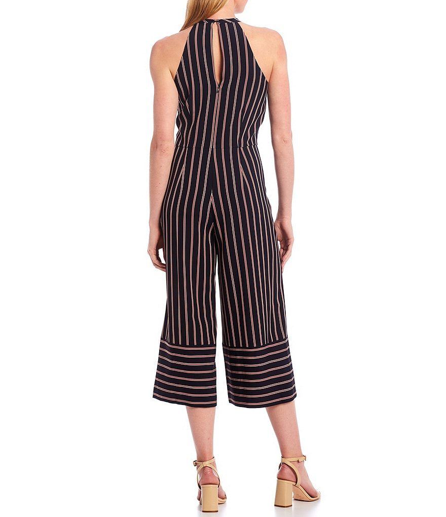 Tommy Hilfiger Halter Neck Sleeveless Crop Jumpsuit