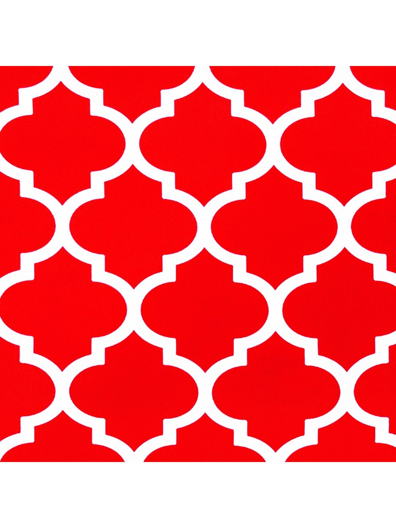 Swayam Red & White Cotton 60 cm x 60 cm Cushion Covers - Set of 5