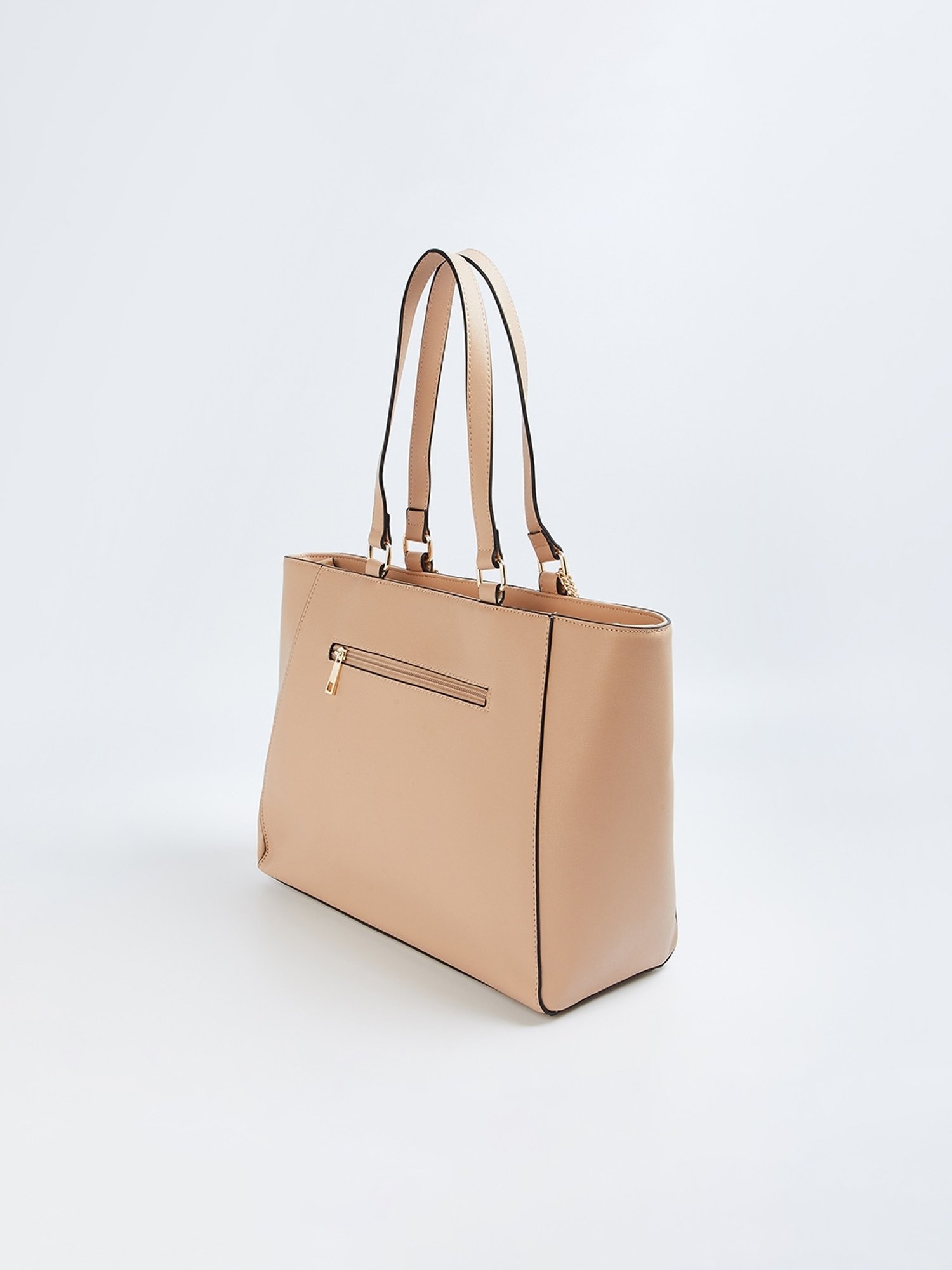Code by Lifestyle Pink Solid Shoulder Handbag