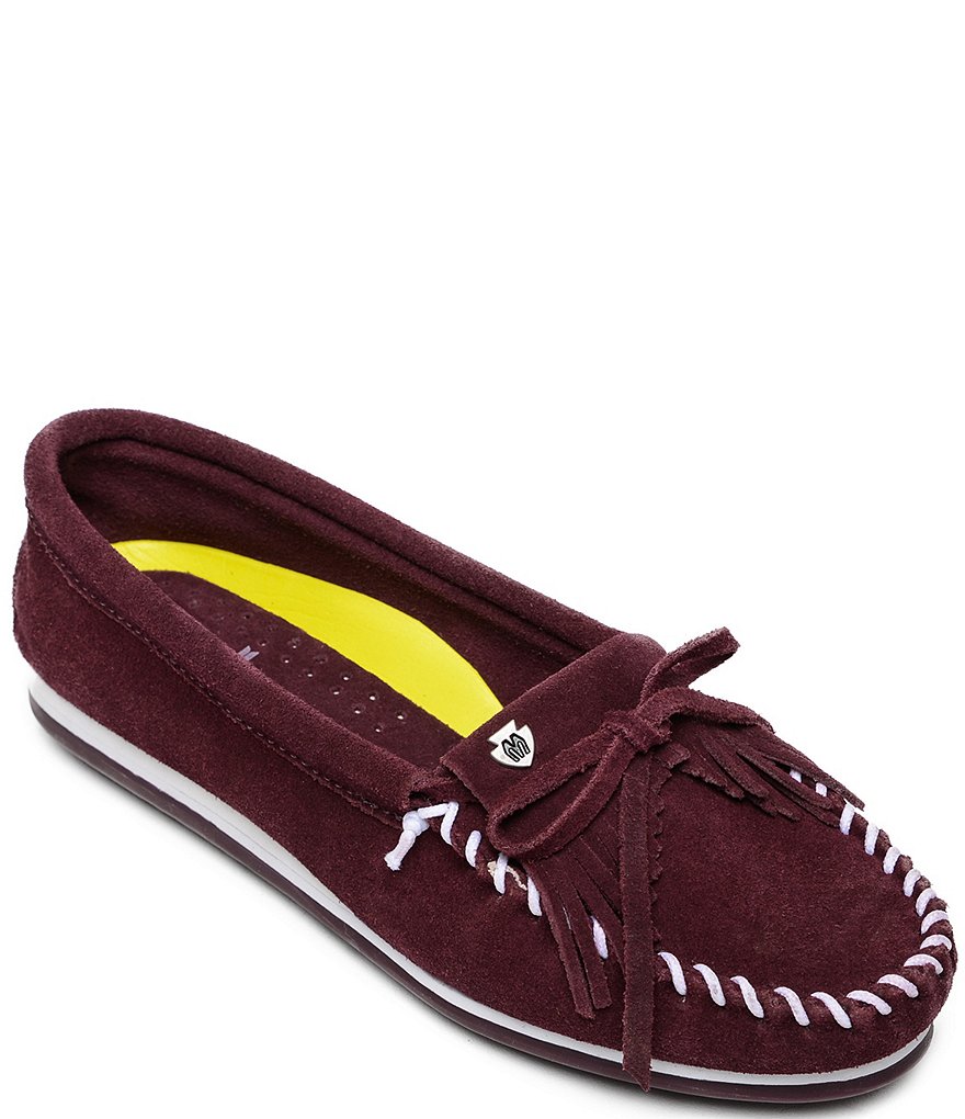 Minnetonka Kilty Plus Suede Moccasins
