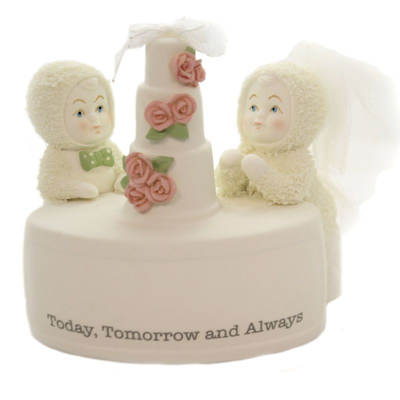 Dept 56 Snowbabies 4.0" Today, Tomorrow & Always Wedding Couple  -  Decorative Figurines