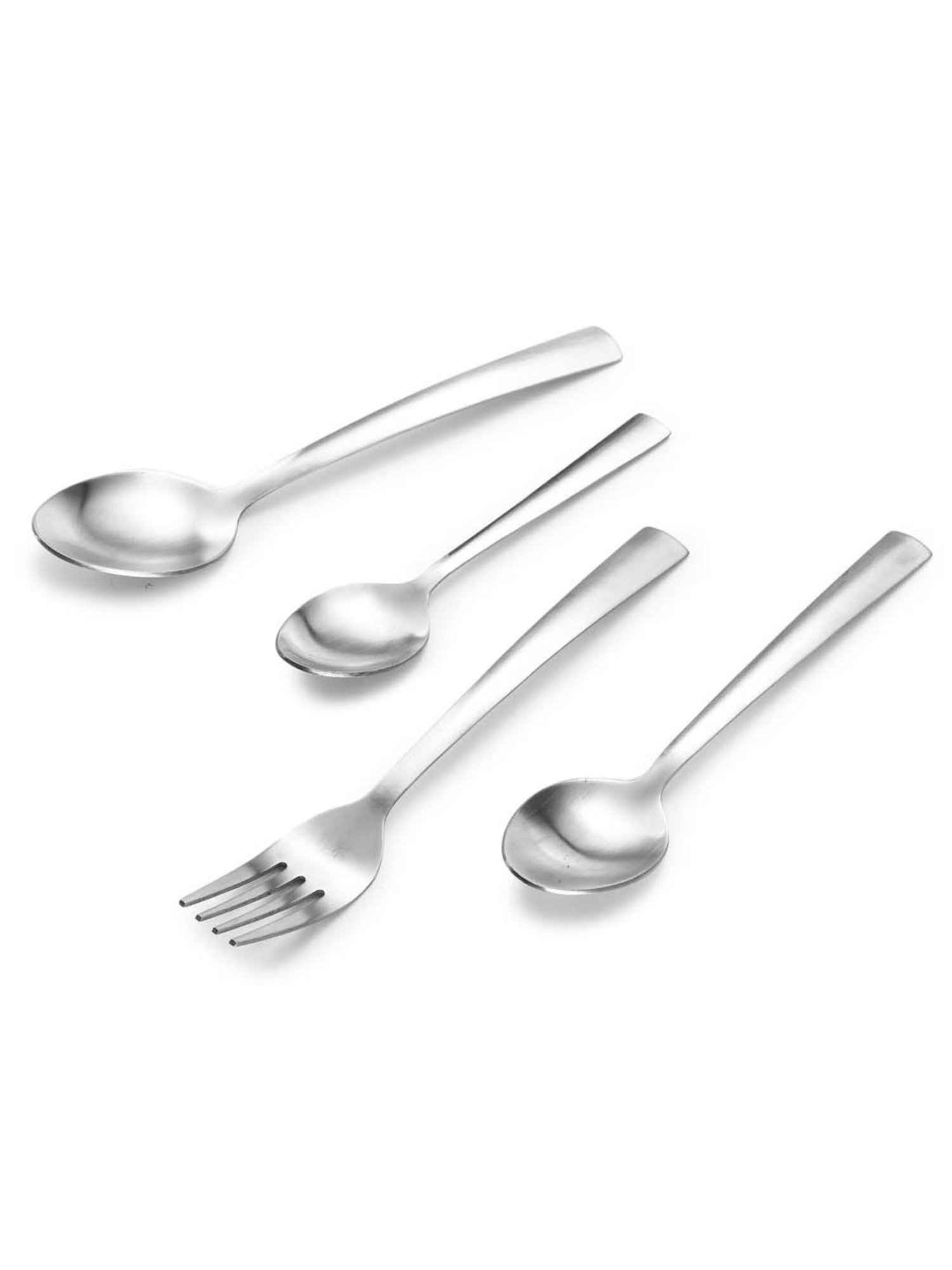 FnS Casper Silver Stainless Steel Cutlery - Set of 24