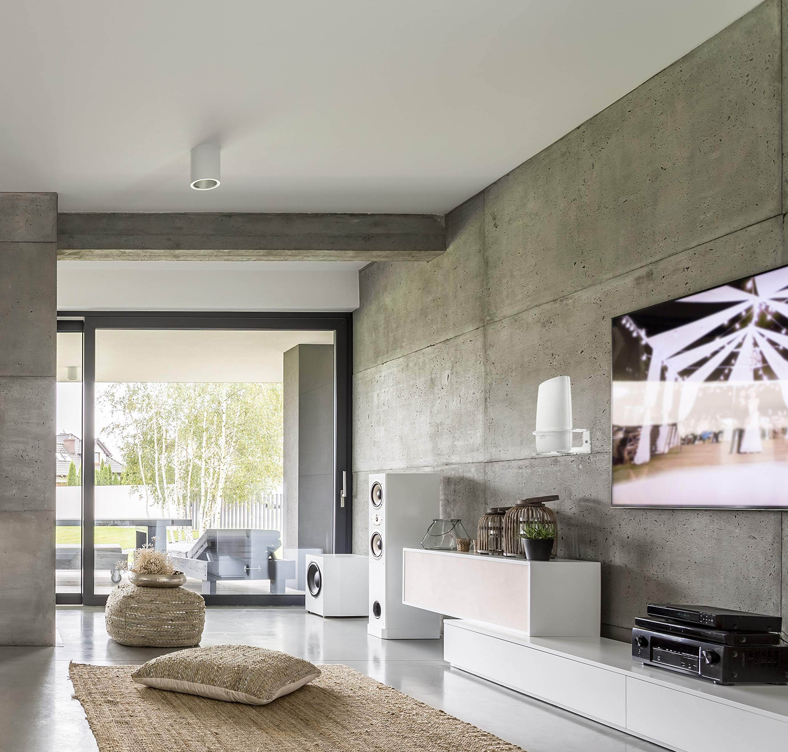 Durable Wall Mount Compatible with NETGEAR Orbi Mesh Wi-Fi System - Extra Security for Your Wi-Fi Router (2-Pack)