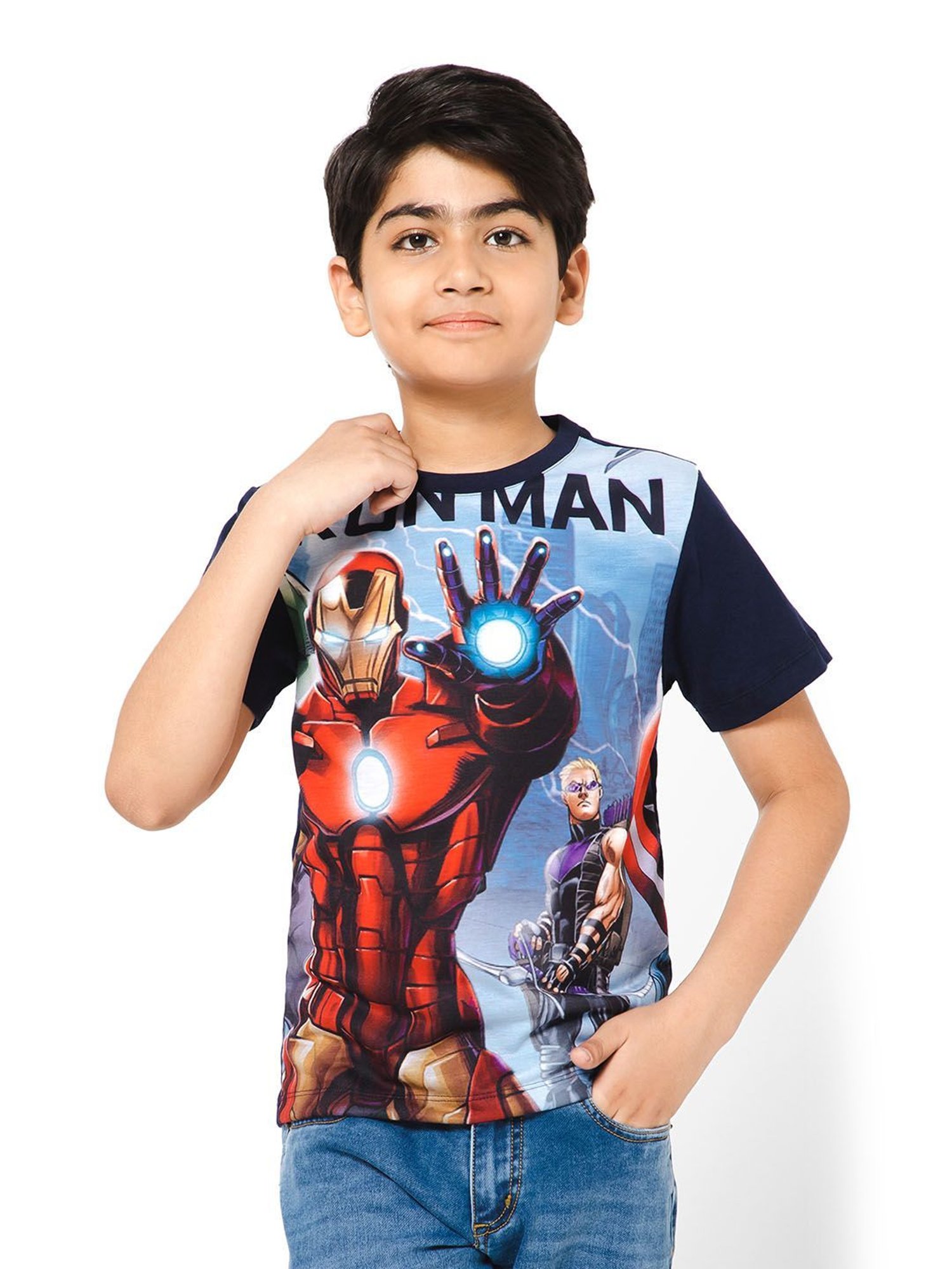 Bodycare Kids Blue Printed T-Shirt