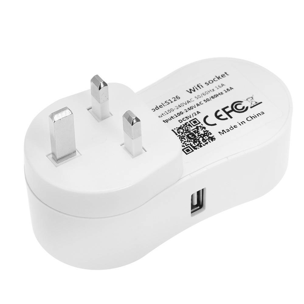 Smart WiFi Socket US with USB Outlet Remote Control