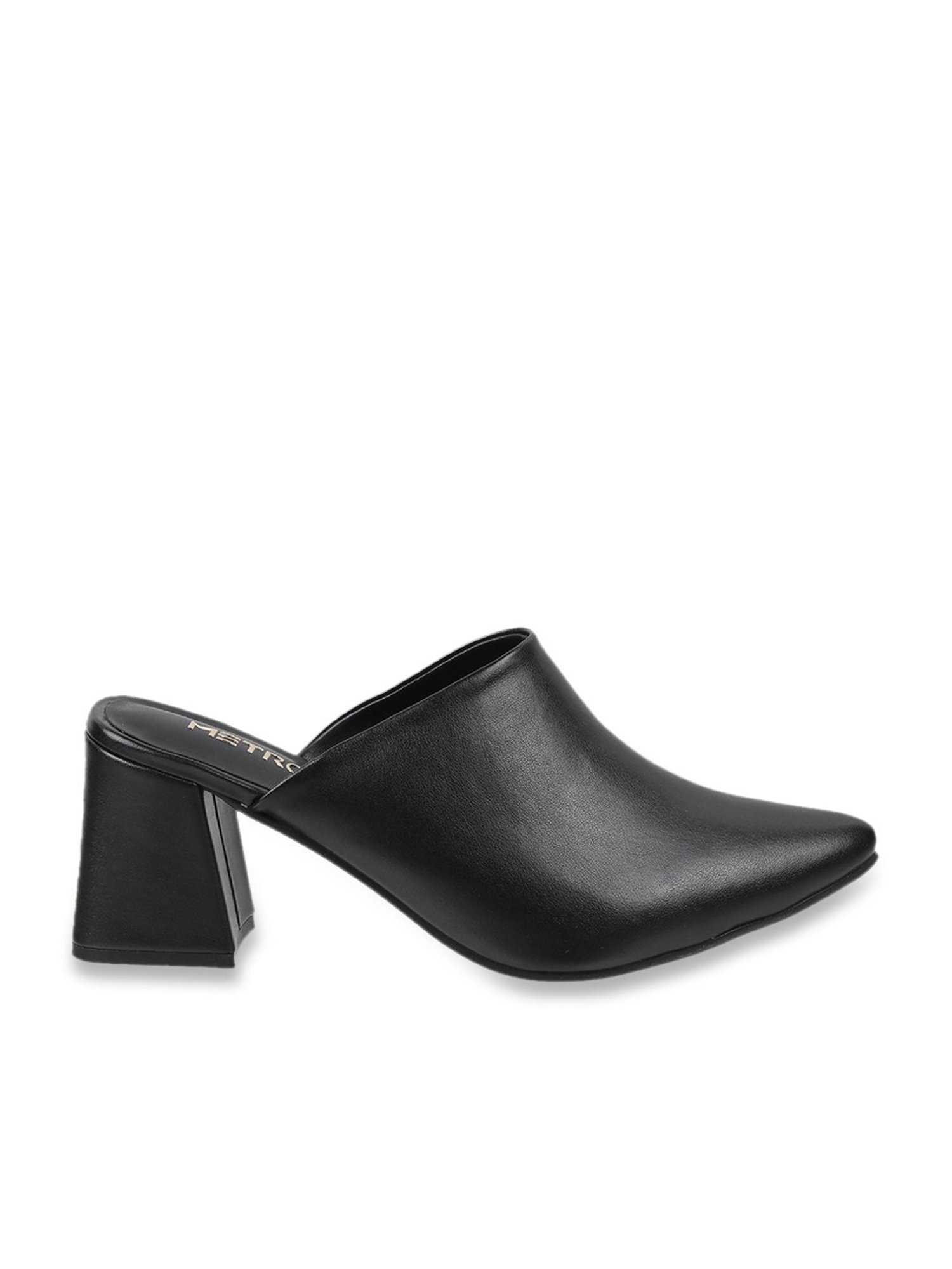 Metro Women's Black Mule Shoes