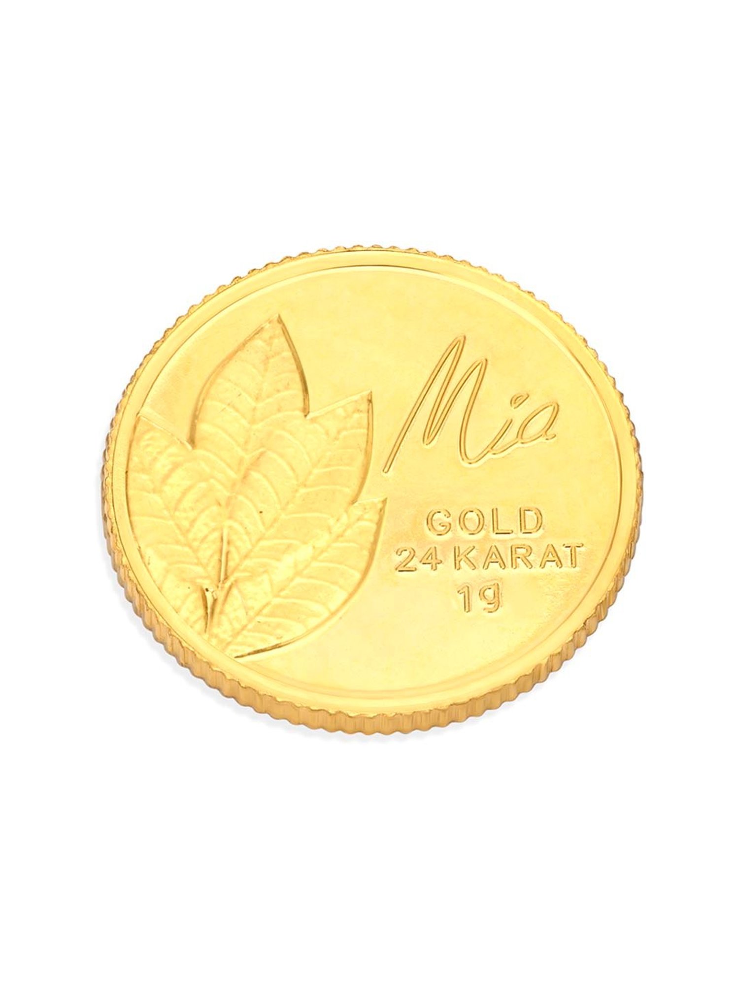Mia by Tanishq Mango Leaf 24k (999) 1gm Gold Coin