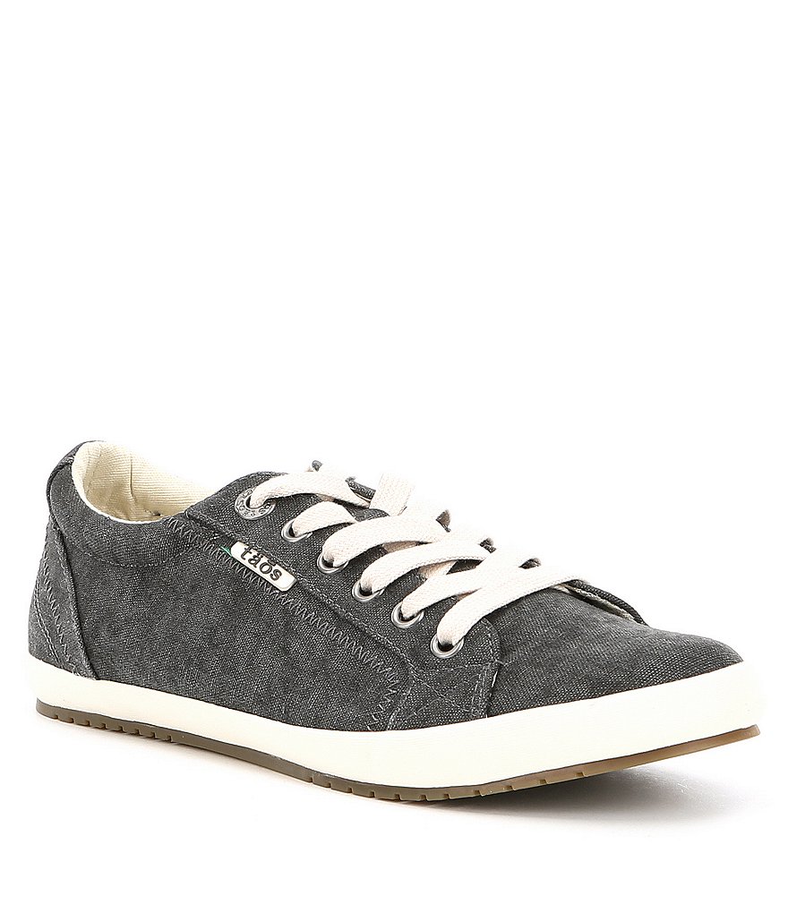 Taos Footwear Star Washed Canvas Lace-Up Sneakers