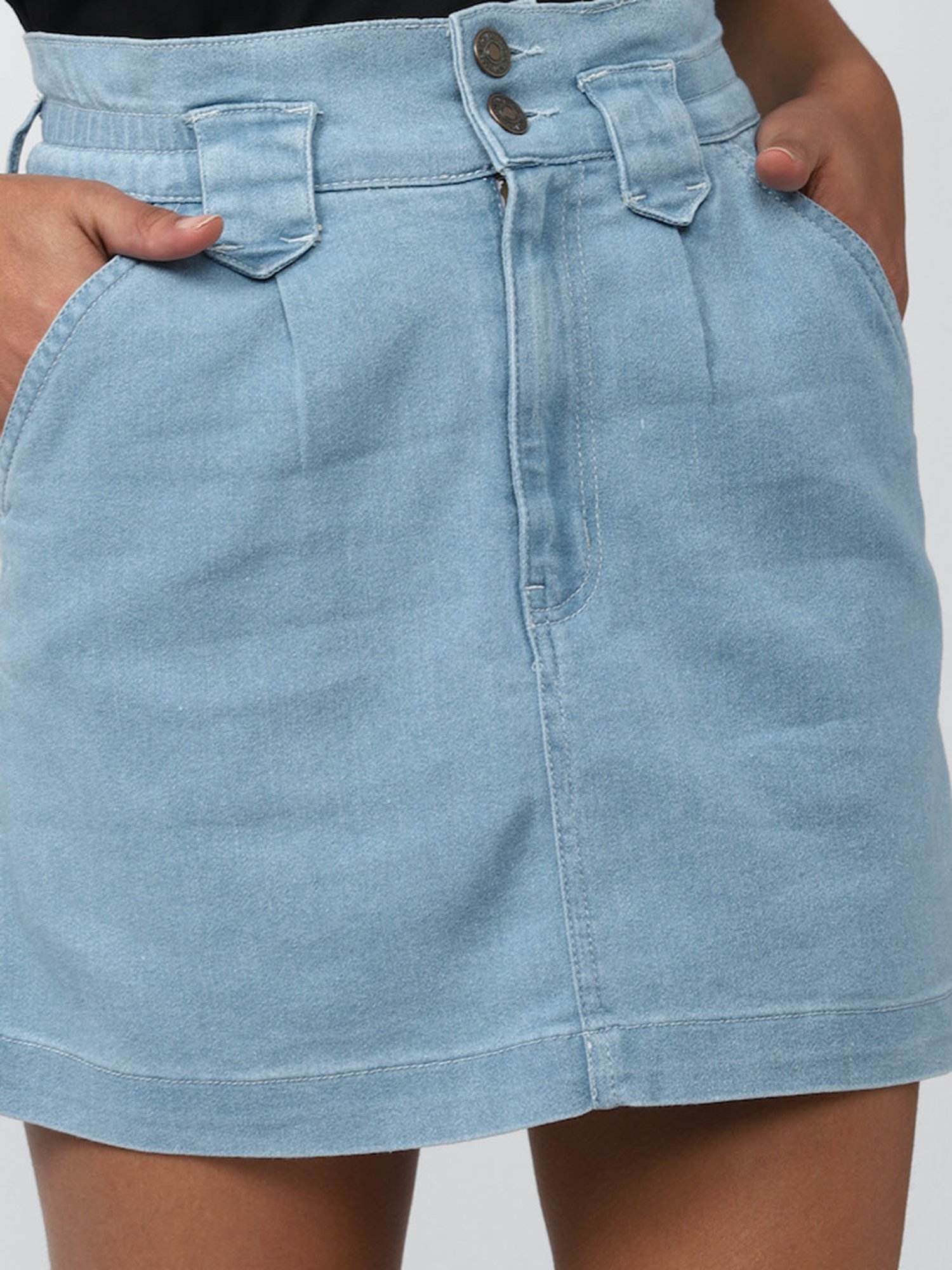 Forever 21 Blue Mini Skirt