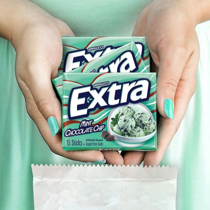 Wrigley's Extra Dessert Delights Mint Chocolate Chip Sugarfree Gum 3 pk