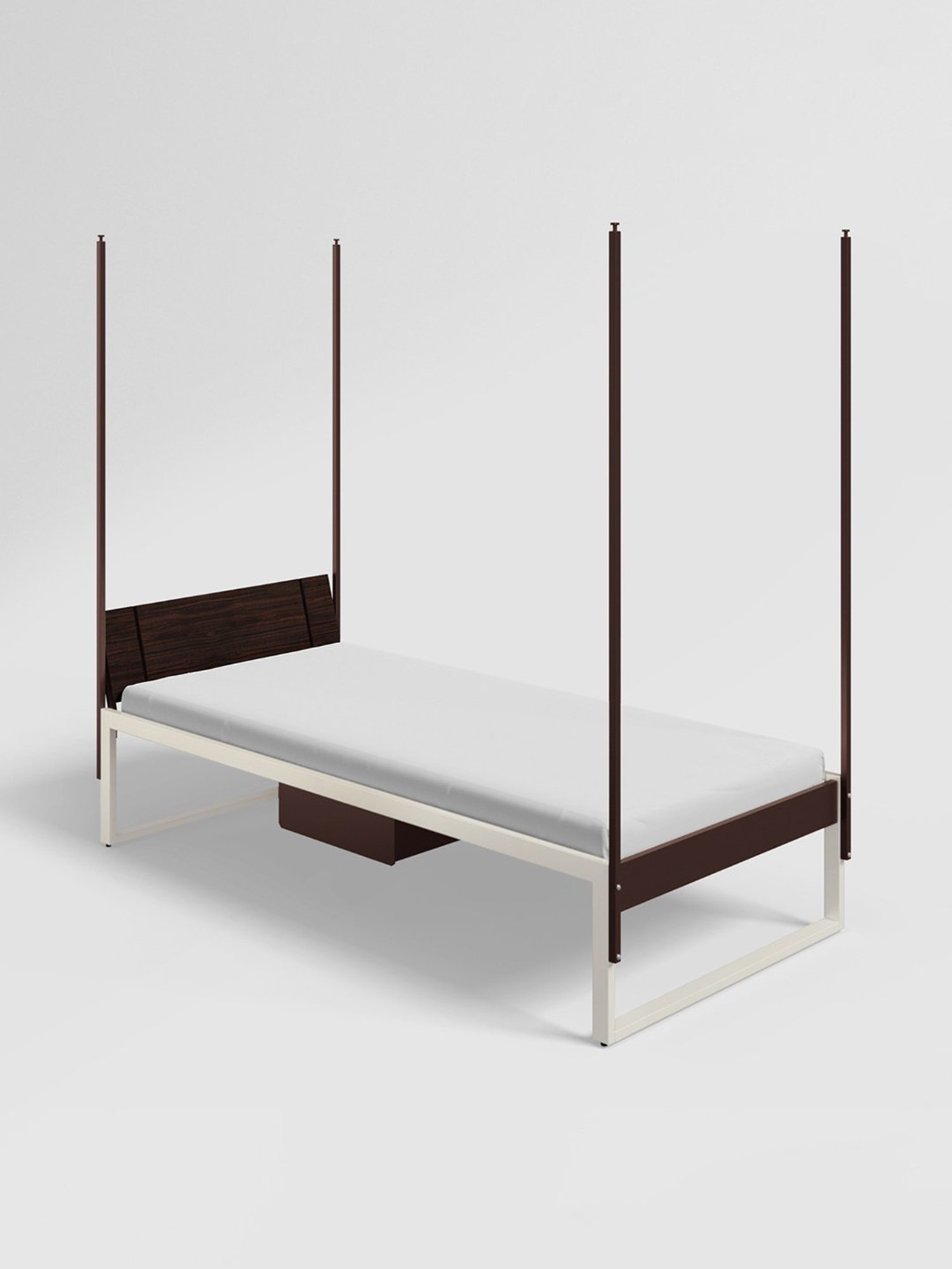 Nilkamal Riva Black Engineered Wood King Size Bed with Storage