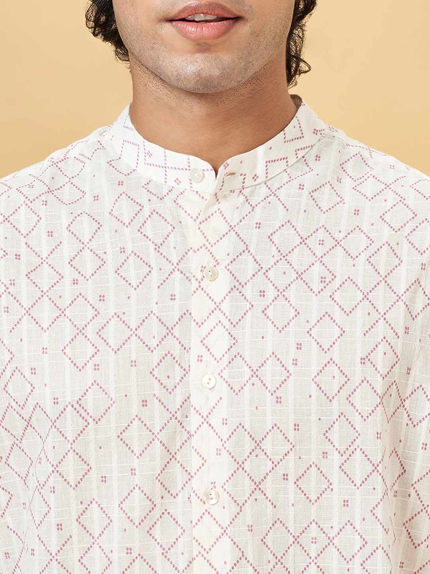 Indus Route By Pantaloons Afterglow Cotton Regular Fit Printed Shirt