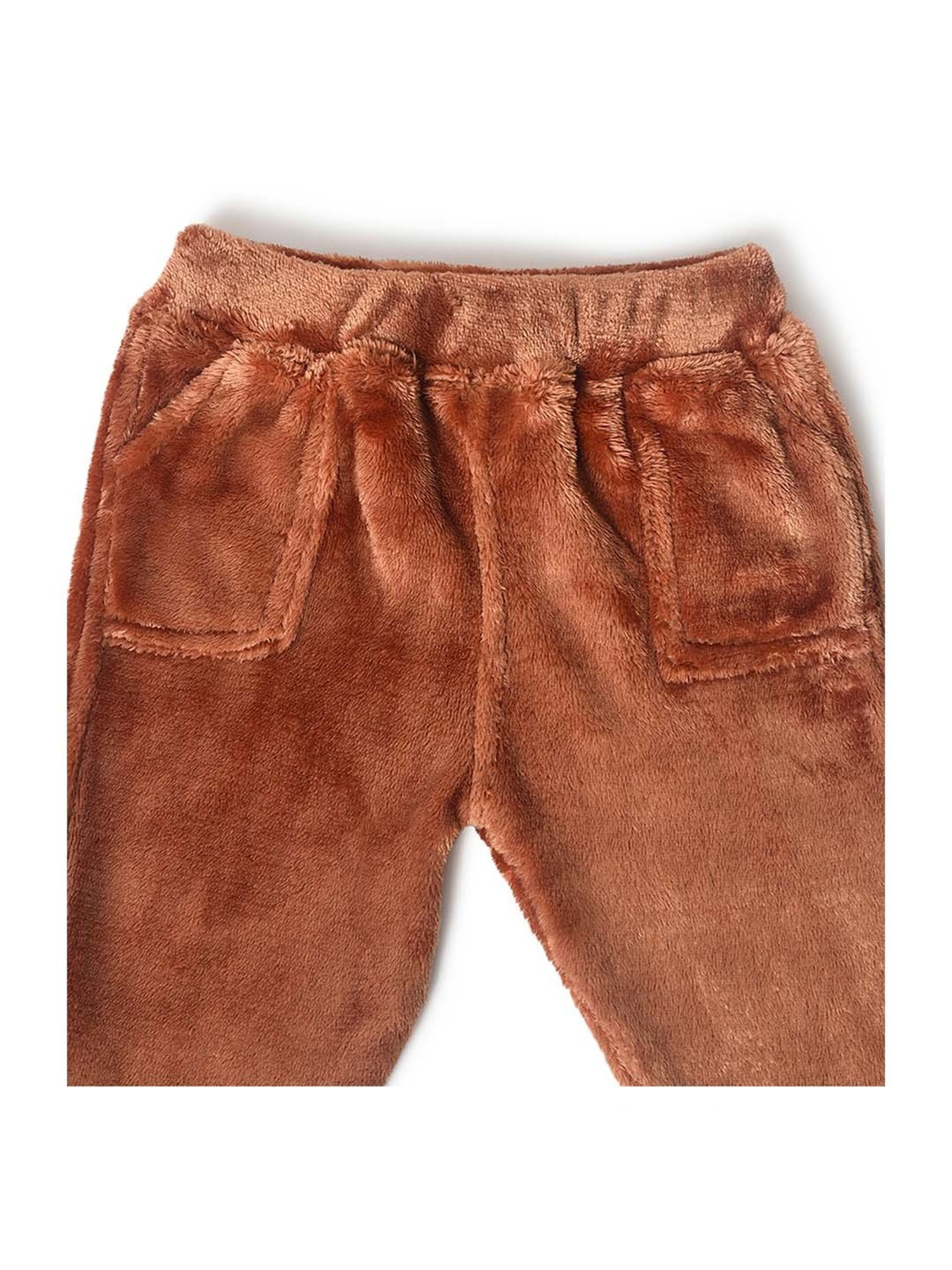 MiArcus Kids Blue & Brown Printed Full Sleeves Sweatshirt Set