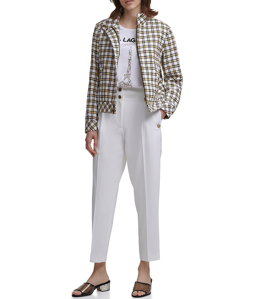 Eva Varro Solid Knit Jersey Banded Hem Pull-On Harem Pants