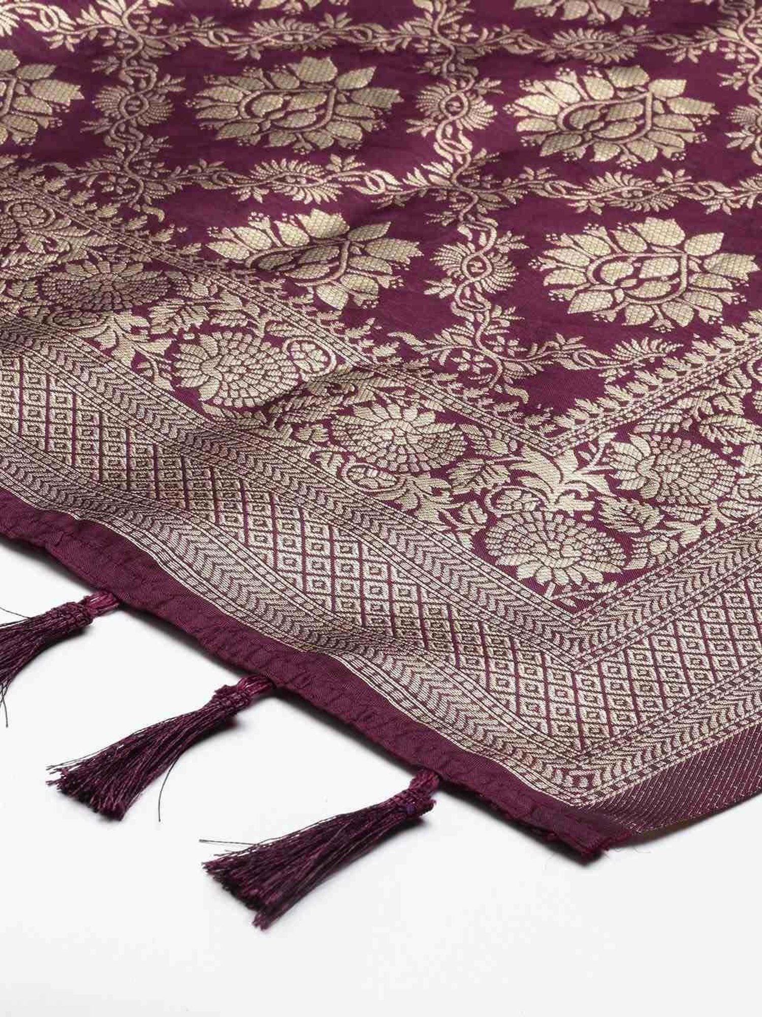 Stylum Red Plain Dupatta