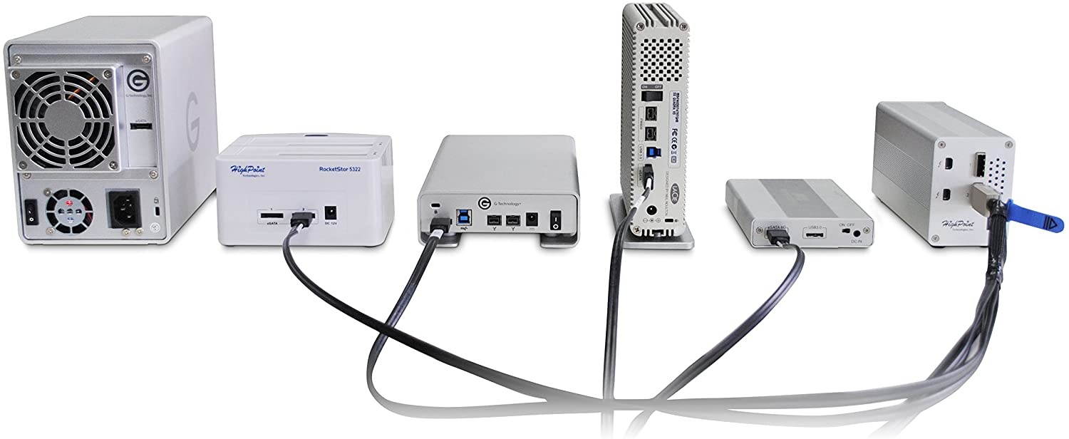 High Point Dual Thunderbolt SATA Adapter RocketStor 6328L