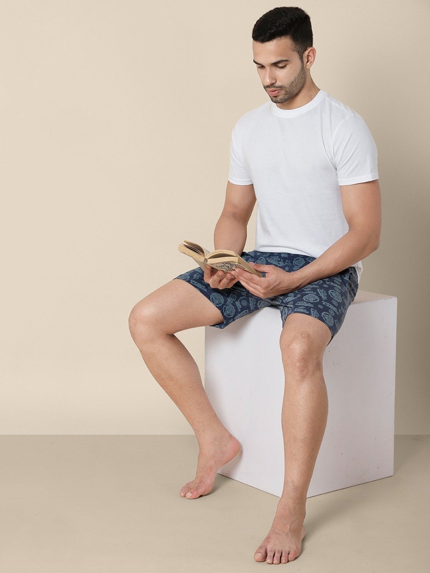 Free Authority Navy Cotton Regular Fit Captain America Printed Boxers