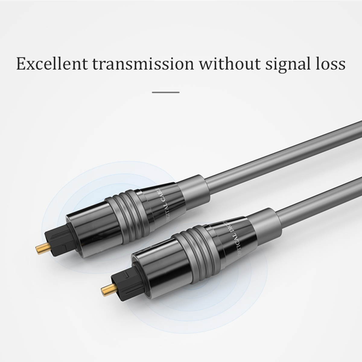 Choseal QS1104 Hifi Fiber Audio Cable Optical Fiber Toslink Male to Male Audio Cable Digital Audio Line Speaker Amplifier Connection - 1.5 M