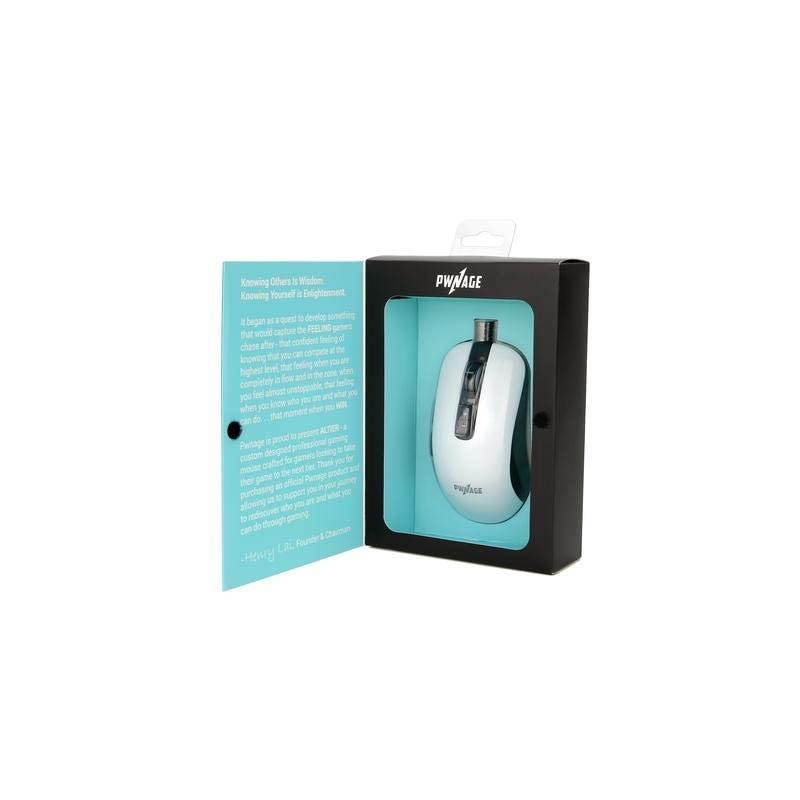 FPS Gaming Mouse - Altier Pro White Edition - 3360 Optical Sensor - Wired RGB - 24,000 DPI - Perfect Lift Off Distance Tracking Response