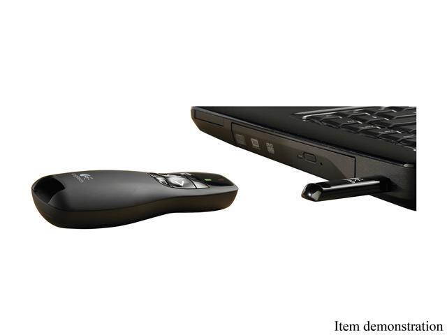 Logitech Presenter R400 Wireless USB 2.4Ghz Receiver PPT Presenter Green Laser